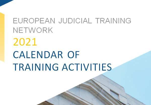 Training calendar in 2021