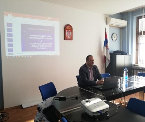 Novi Sad, training on "Minors as perpetrators of criminal acts and minors harmed by criminal acts".