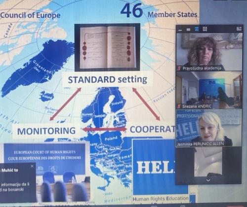 Уводни онлајн регионални састанак поводом обележавања почетка ХЕЛП онлајн курса Савета Европе: “Приступ правди за жене“