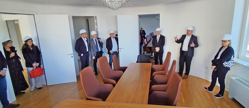 Visit of representatives of the European Parliament and the delegation of the European Union in Serbia to the new building of the Judicial Academy