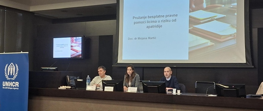 Пружање бесплатне правне помоћи лицима у ризику од апатридије