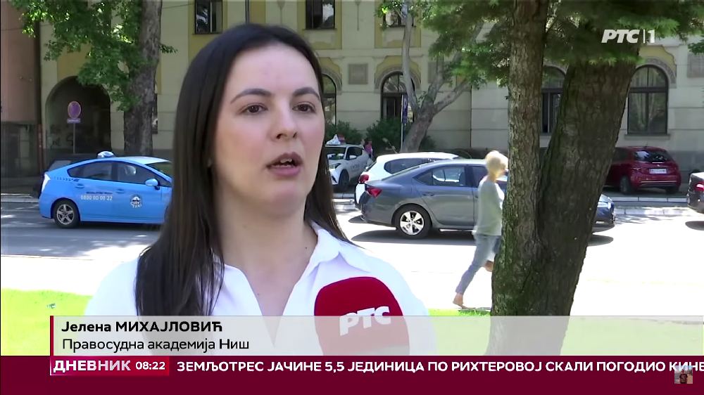 Јелена Михајловић, члан победничког тима Правосудне академије