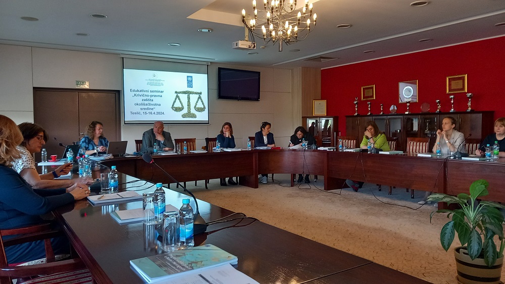 Criminal environmental protection for judges and prosecutors of Bosnia and Herzegovina