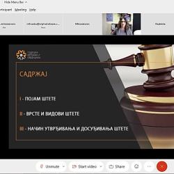 23-30. mart 2021.  – predstavljanje publikacije „Smernice za unapređenje sudske prakse u postupcima naknade štete žrtvama teških krivičnih dela u krivičnom postupku“-3