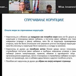 01-02. април 2021. године – Обука у области јавних набавки за представнике Посебних одељења за сузбијање корупције Виших јавних тужилаштава и Одељења за борбу против корупције МУП Републике Србије-7