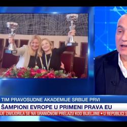 Tanjug, gost emisije „Tačno u 15“ direktor Nenad Vujić o pobedi tima Pravosudne akademije na takmičenju EU timova u oblasti primene prava EU-8