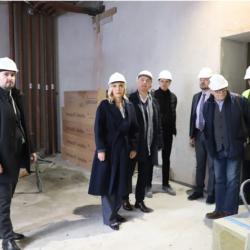 Minister of Justice Maja Popović and Director of the Judicial Academy Nenad Vujić toured the works on the building where the Judicial Academy should be located