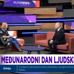 Ненад Вујић гост редакције EuroNews – прилог о Међународном дану људских права 1