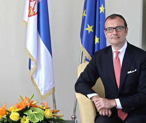 Њ. Е. Сем Фабрици, Амбасадор ЕУ у Србији