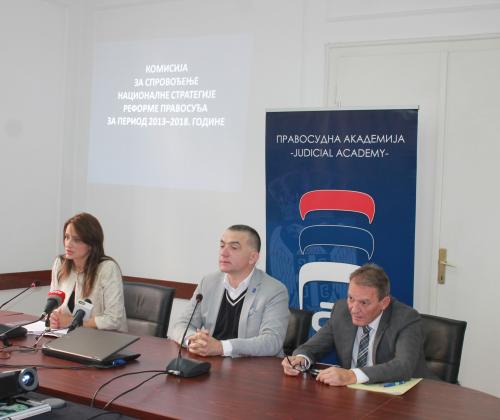 Oдржана седница Комисије за спровођење Националне стратегије за реформу правосуђа