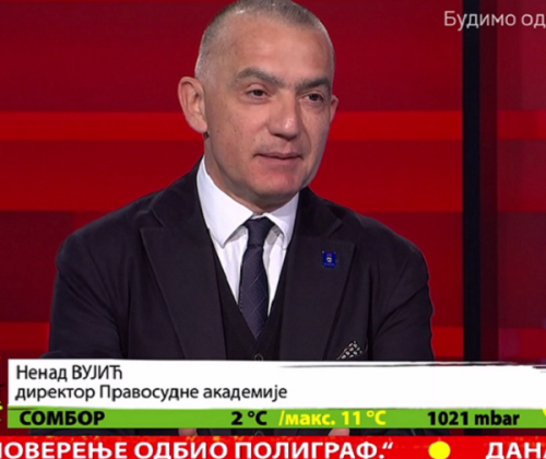 Direktor Pravosudne akademije Nenad Vujić kao gost RTS-a na temu "Izveštavanje o deci"
